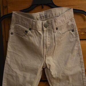 Calvin Klein Boys Beige Slim Khaki Pants